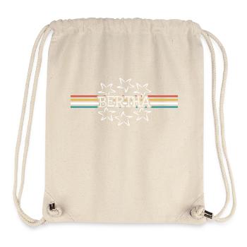 Woman's name Bertha - Stanley/Stella Recycled Gym Bag - natural - Front