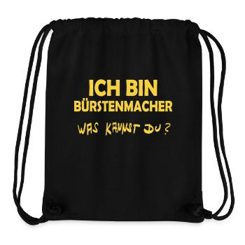 Profession : Brosseur - Sac à cordon recyclé Stanley/Stella - noir - Devant