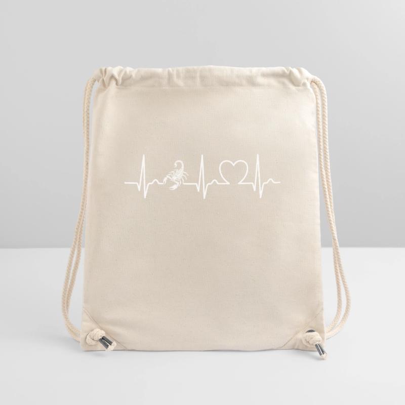 Scorpio - Poison Stinger - Pulse - Heart Curve - ECG Stanley/Stella Recycled Gym Bag