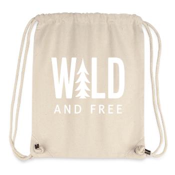 Nature Forêt Sauvage et Libre - Sac à cordon recyclé Stanley/Stella - blanc naturel - Devant