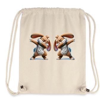 Rabbit Dabbing Comic 2 - Stanley/Stella Recycled Gym Bag - natural - Front