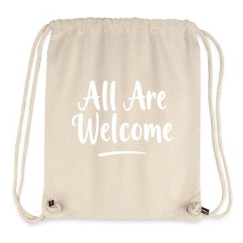 All Are Welcome - Stanley/Stella Recycled Gym Bag - natural - Front