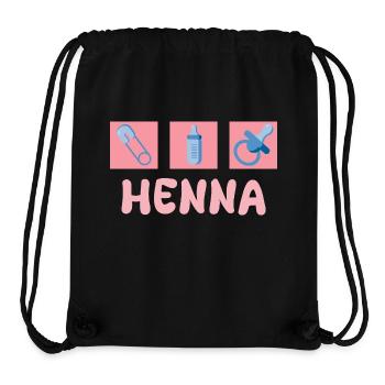 Pacifier Henna - Stanley/Stella Recycled Gym Bag - black - Front