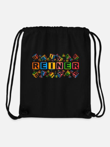 REINER colourful cubes - Stanley/Stella recycelter Gym Bag - Schwarz