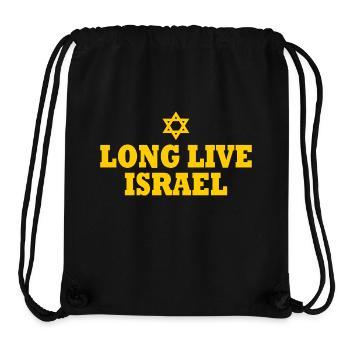 Long live israel - Stanley/Stella Recycled Gym Bag - black - Front