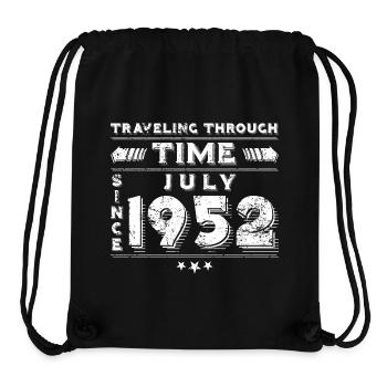 Vintage Zeitreise Geburtstags Design Juli 1952 - Stanley/Stella recycelter Gym Bag - Schwarz - Vorne