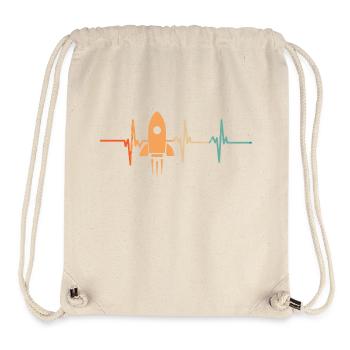 Rocket Heartbeat - Stanley/Stella Recycled Gym Bag - natural - Front