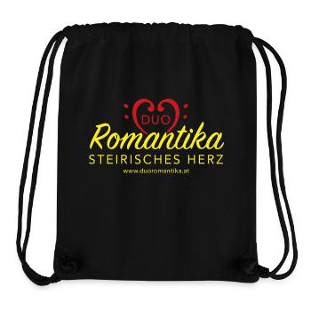 Duoromatika gelb rot für Annemarie & Hans - Stanley/Stella recycelter Gym Bag - Schwarz - Vorne