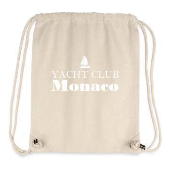 Yacht Club Monaco - Monte Carlo - Voilier - Sac à cordon recyclé Stanley/Stella - blanc naturel - Devant