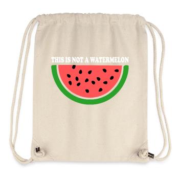 THIS IS NOT A WATERMELON - Stanley/Stella recycelter Gym Bag - Naturweiß - Vorne