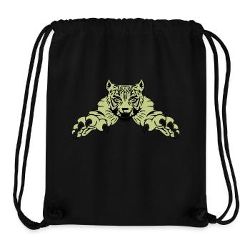 Tiger Attack - Stanley/Stella Recycled Gym Bag - black - Front