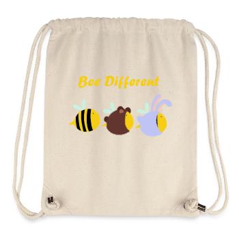 Abeille différente - Sac à cordon recyclé Stanley/Stella - blanc naturel - Devant