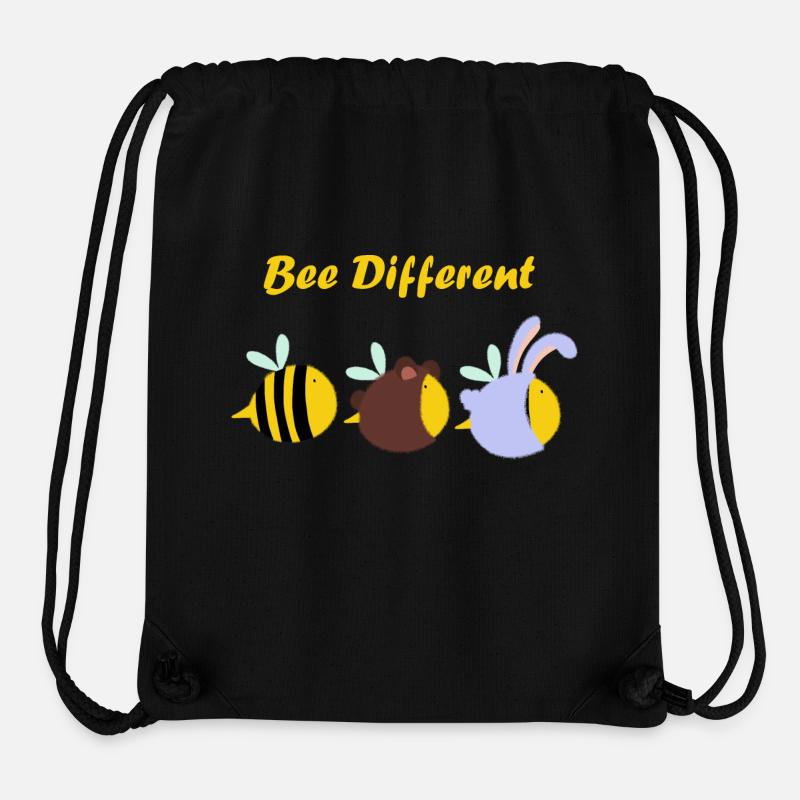 Bee Different - Stanley/Stella Recycled Gym Bag - black