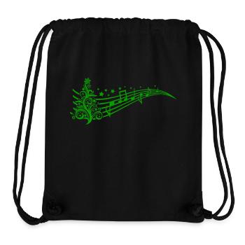 Weihnachten Notenspiel - Stanley/Stella recycelter Gym Bag - Schwarz - Vorne