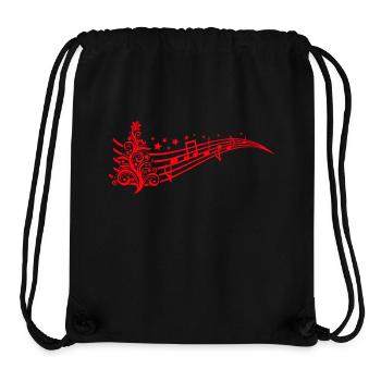 Christmas Sheet Music - Stanley/Stella Recycled Gym Bag - black - Front