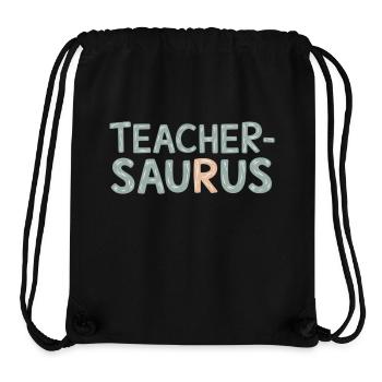 Teacher-saurus 9 - Stanley/Stella recycelter Gym Bag - Schwarz - Vorne