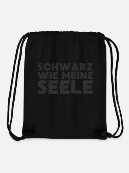 Schwarz wie meine Seele Black edition - Stanley/Stella recycelter Gym Bag - Schwarz