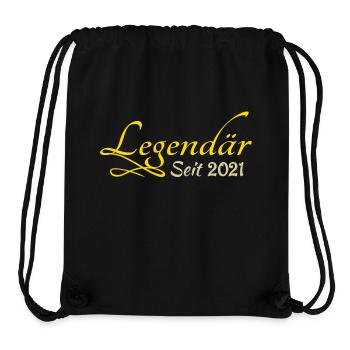 2021 - Stanley/Stella recycelter Gym Bag - Schwarz - Vorne