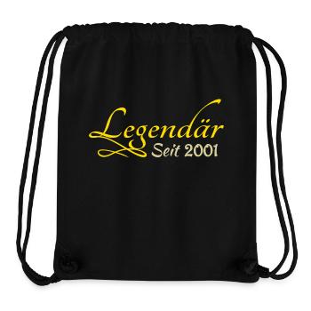 2001 - Stanley/Stella recycelter Gym Bag - Schwarz - Vorne