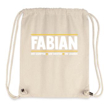 Fabian - Stanley/Stella recycelter Gym Bag - Naturweiß - Vorne