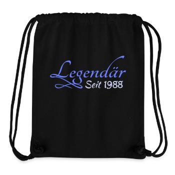 1988 - Stanley/Stella Recycled Gym Bag - black - Front