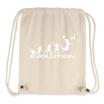 évolution de basket-ball - Sac à cordon recyclé Stanley/Stella - blanc naturel - Devant