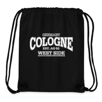 Cologne white - Stanley/Stella recycelter Gym Bag - Schwarz - Vorne