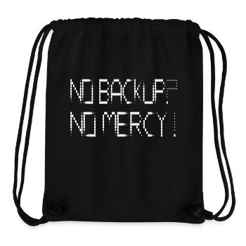 No Backup? No Mercy! - Stanley/Stella recycelter Gym Bag - Schwarz - Vorne