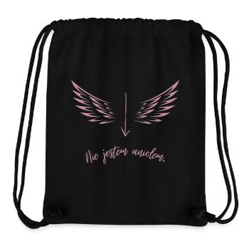 Je ne suis pas un ange - Sac à cordon recyclé Stanley/Stella - noir - Devant