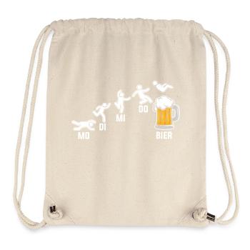 Saufen Party Biertrinker Bier - Stanley/Stella recycelter Gym Bag - Naturweiß - Vorne
