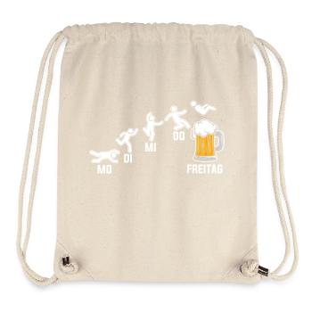 Saufen Party Biertrinker Bier - Stanley/Stella recycelter Gym Bag - Naturweiß - Vorne