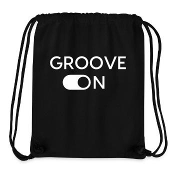 Groove On | Richtig fett grooven! - Stanley/Stella recycelter Gym Bag - Schwarz - Vorne