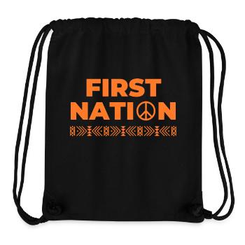 first nation indigenous USA - Stanley/Stella Recycled Gym Bag - black - Front
