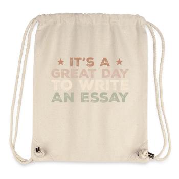 Its A Good Day To Write An Essay English Teacher - Stanley/Stella Recycled Gym Bag - natural - Front