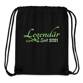 2021 - Stanley/Stella recycelter Gym Bag - Schwarz - Vorne