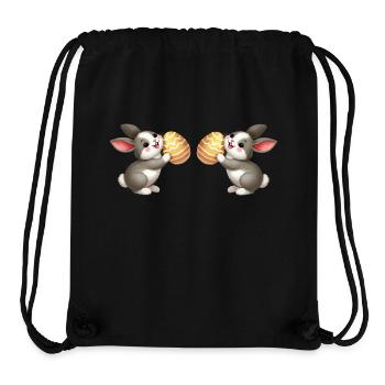 Bunny Rabbit Easter 2 - Stanley/Stella Recycled Gym Bag - black - Front
