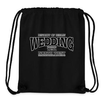 Wedding black print - Stanley/Stella recycelter Gym Bag - Schwarz - Vorne