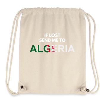 if lost send me to Algeria-cadeau Algérie - Stanley/Stella Recycled Gym Bag - natural - Front