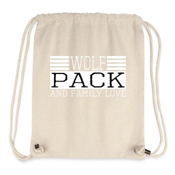 wild canines alpha wolf jokes funny - Stanley/Stella recycelter Gym Bag - Naturweiß - Vorne