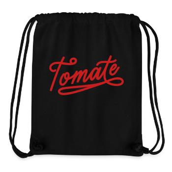 Tomate - Sac à cordon recyclé Stanley/Stella - noir - Devant