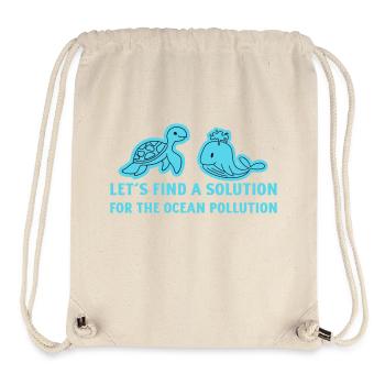 Marine Conservation - Sac à cordon recyclé Stanley/Stella - blanc naturel - Devant