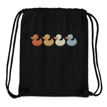 Retro - Vintage - Silhouette - Gummi-Ente - Stanley/Stella recycelter Gym Bag - Schwarz - Vorne