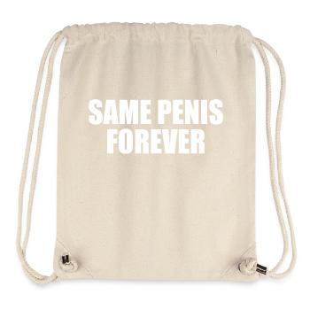 Same penis forever - Stanley/Stella recycelter Gym Bag - Naturweiß - Vorne