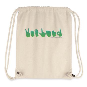 Handalphabet Vetland grüner Farbverlauf 1 - Stanley/Stella recycelter Gym Bag - Naturweiß - Vorne