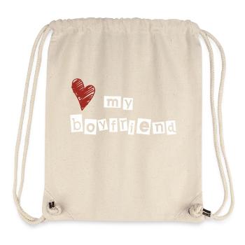 Love my boyfriend - Stanley/Stella Recycled Gym Bag - natural - Front