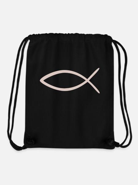 Fisch - Stanley/Stella recycelter Gym Bag - Schwarz