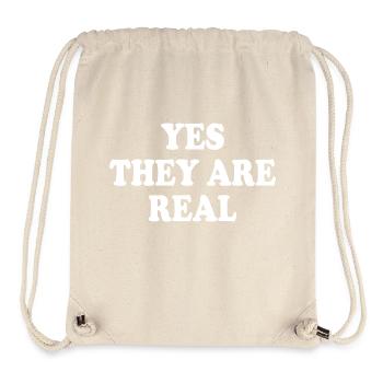 yes they are real - Stanley/Stella recycelter Gym Bag - Naturweiß - Vorne