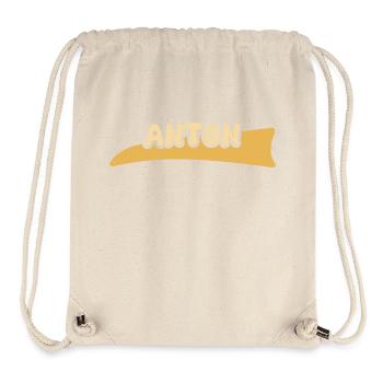 Vorname Anton - Stanley/Stella recycelter Gym Bag - Naturweiß - Vorne