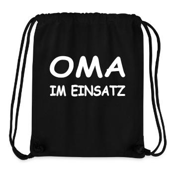 Oma - Stanley/Stella recycelter Gym Bag - Schwarz - Vorne
