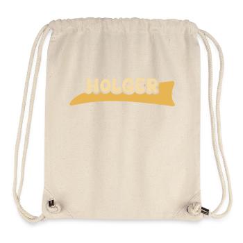 Cadeau pour Holger - Sac à cordon recyclé Stanley/Stella - blanc naturel - Devant